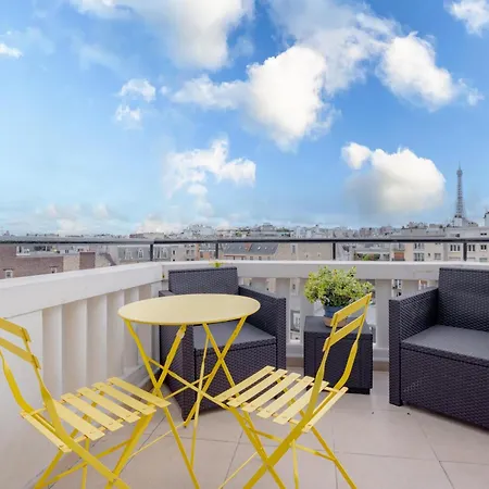 Lejlighed 1-bedroom Gem Eiffel Tower View, Terrace, And Ac